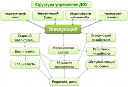 Схематичное изображение структурных подразделений